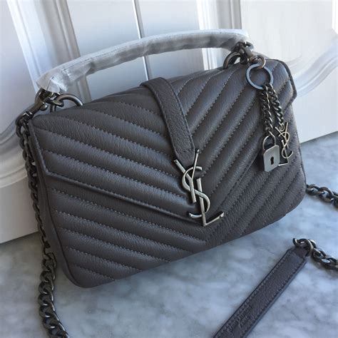 grey ysl bag style